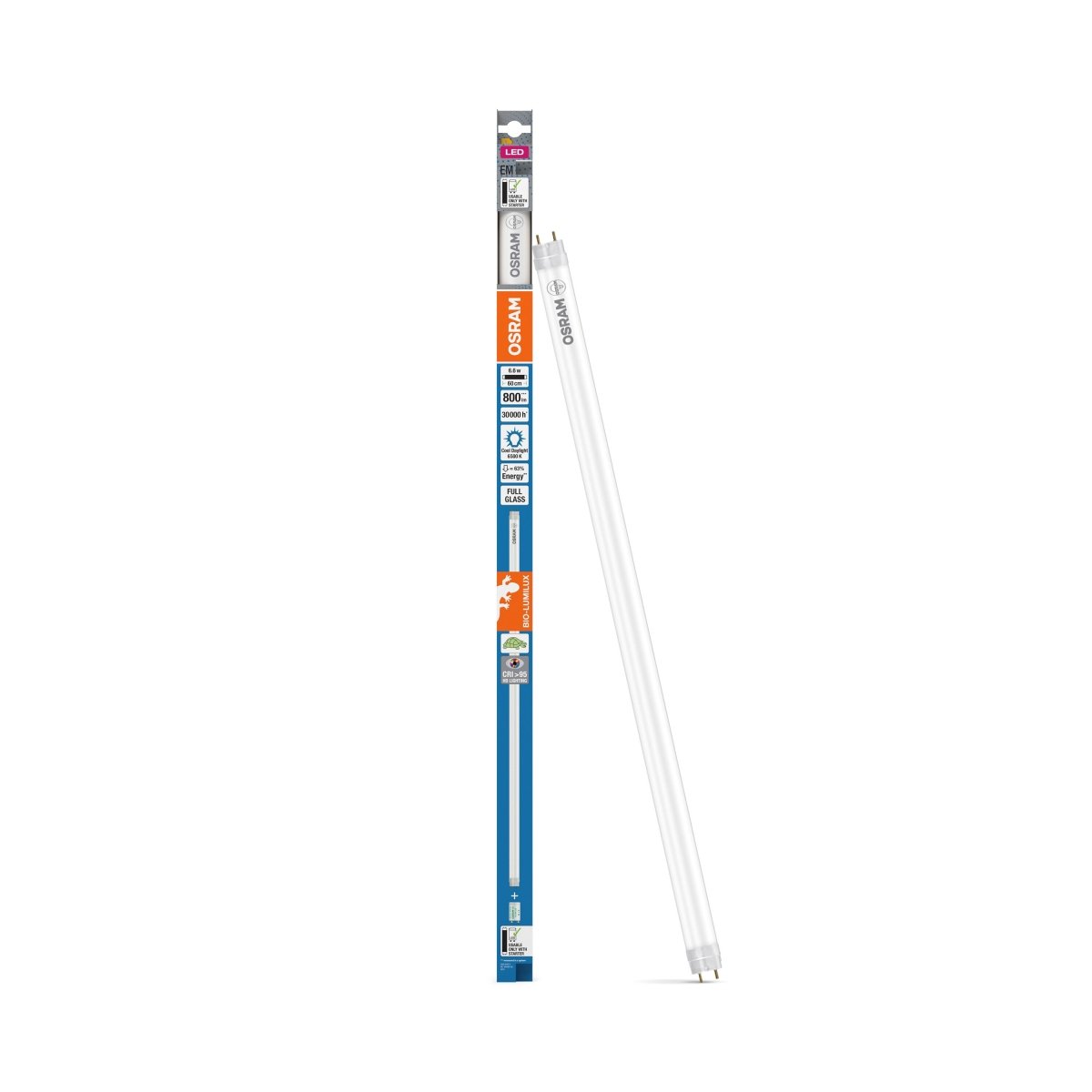 Żarówka LED OSRAM LED TUBE T8 18 EM BIO - LUMILUX 600 mm 6.6W 965 - Poland LEDVANCE e - shop 4099854178252
