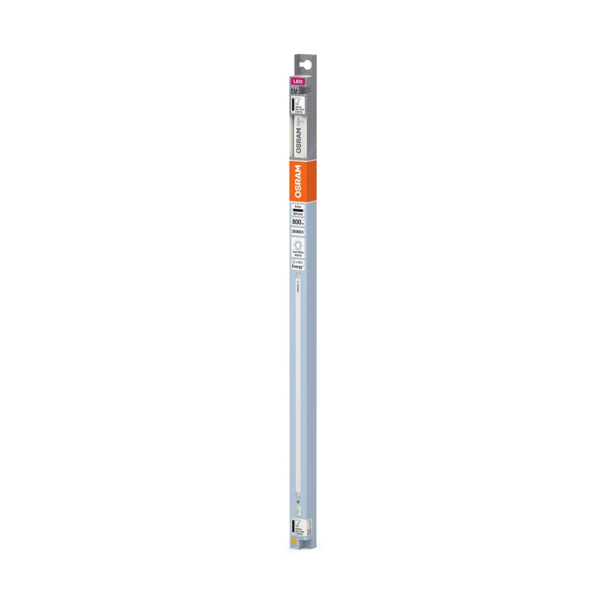 Żarówka LED OSRAM LED TUBE T8 18 EM PLASTIC 600 mm 6.6W 840 - Poland LEDVANCE e - shop 4099854038846