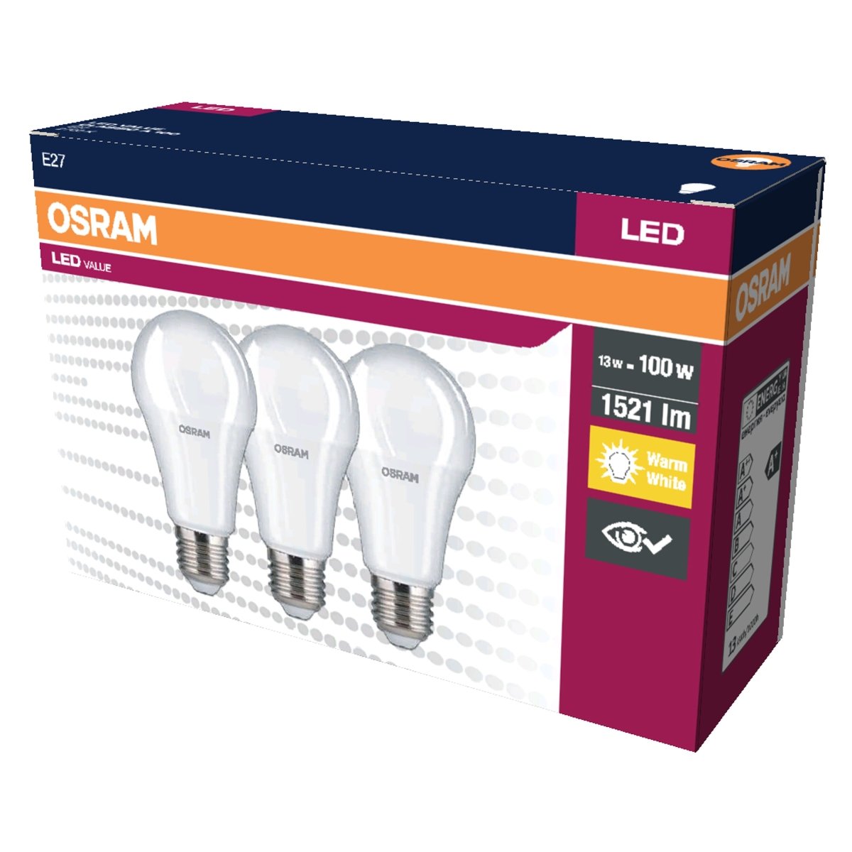 Żarówka LED OSRAM LED VALUE CLAS A 100 13 W/2700 K E27 ciepła - Poland LEDVANCE e - shop 4058075385740