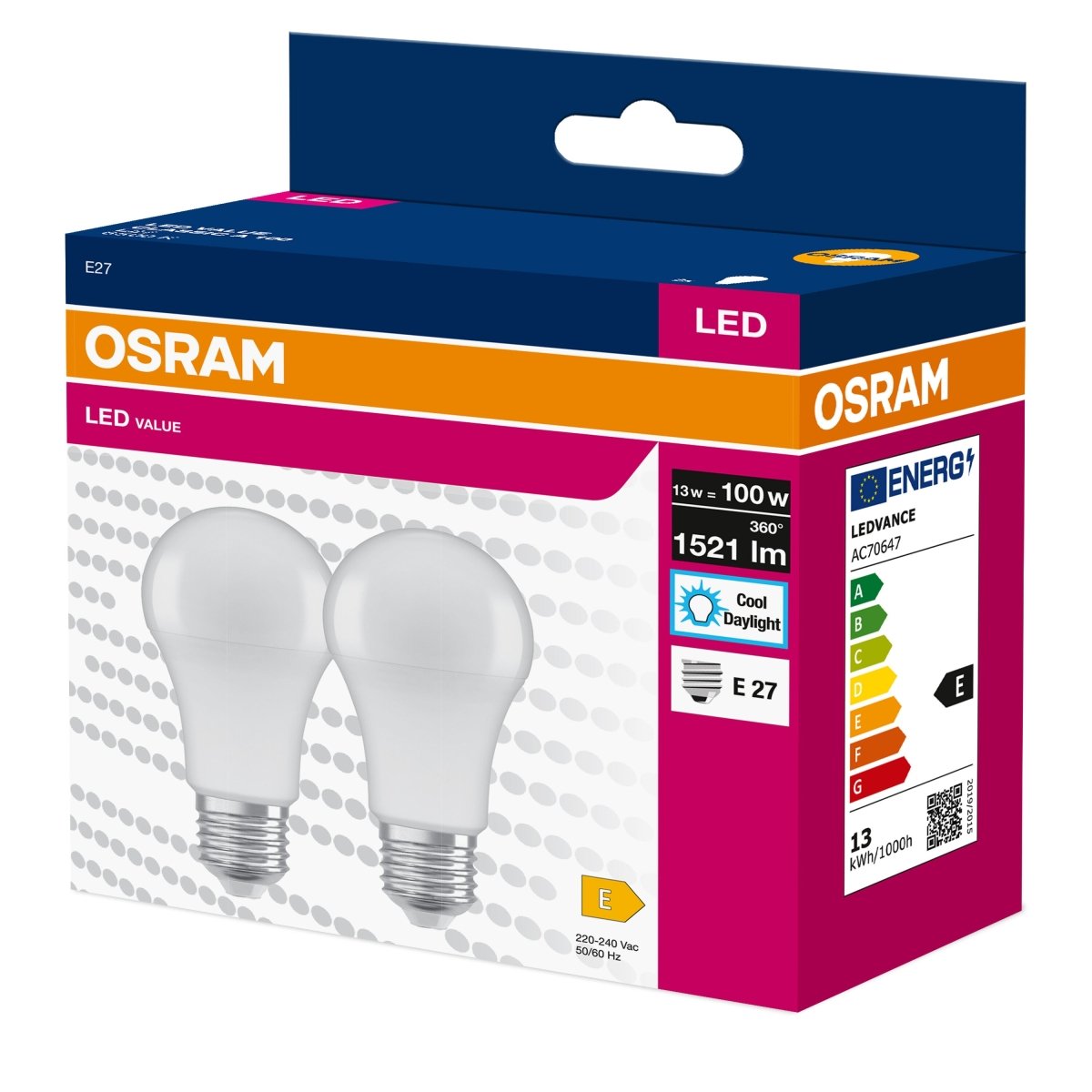 Żarówka LED OSRAM LED VALUE CLAS A 100 13 W/6500 K E27 - Poland LEDVANCE e - shop 4058075479012