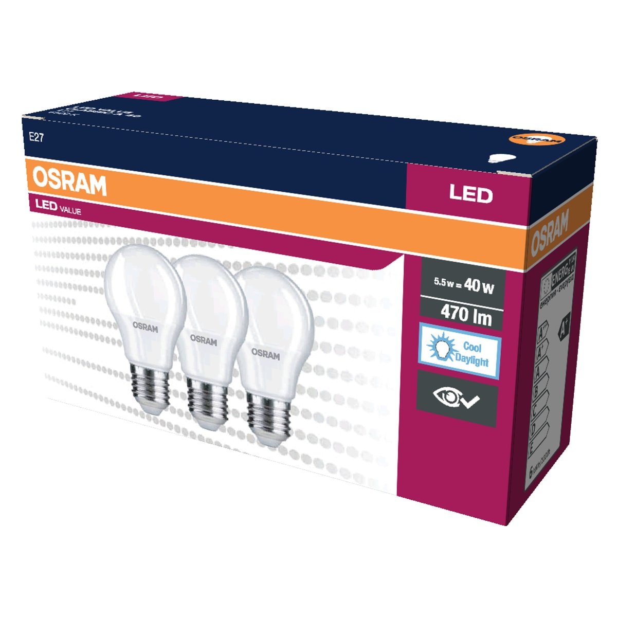 Żarówka LED OSRAM LED VALUE CLAS A 40 GEN4 4.9 W/6500 K E27 zimna - Poland LEDVANCE e - shop 4058075385627