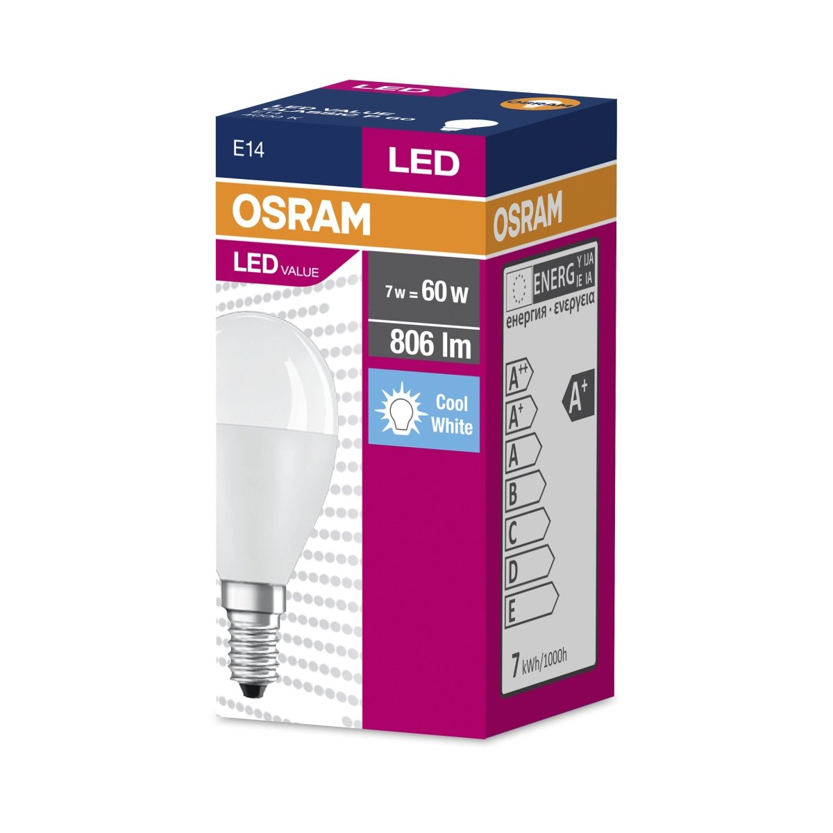 Żarówka LED OSRAM LED VALUE CLAS P 60 6.5 W/4000 K E14 neutralna - Poland LEDVANCE e - shop 4058075311923