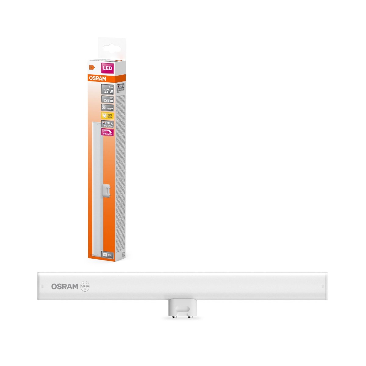 Żarówka LED OSRAM LEDinestra 30CM 27 190° DIM 3W 927 Frosted S14d - Poland LEDVANCE e - shop 4099854232817