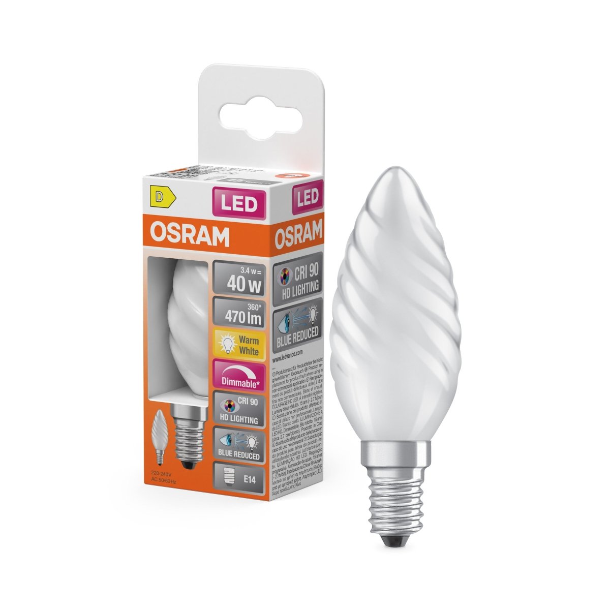 Żarówka LED OSRAM Superstar Plus BW 40 Fil 3.4W 927 E14 - Poland LEDVANCE e-shop 4058075602878