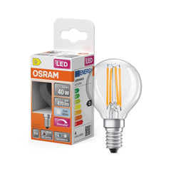 Żarówka LED OSRAM Superstar Plus P 40 Fil DIM 3.4W 940 Clear E14 - Poland LEDVANCE e-shop 4058075603172