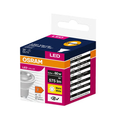 Żarówka LED OSRAM VALUE PAR 16 80 36 ° 6.9 W/3000 K GU10 ciepła - Poland LEDVANCE e-shop 4058075598737