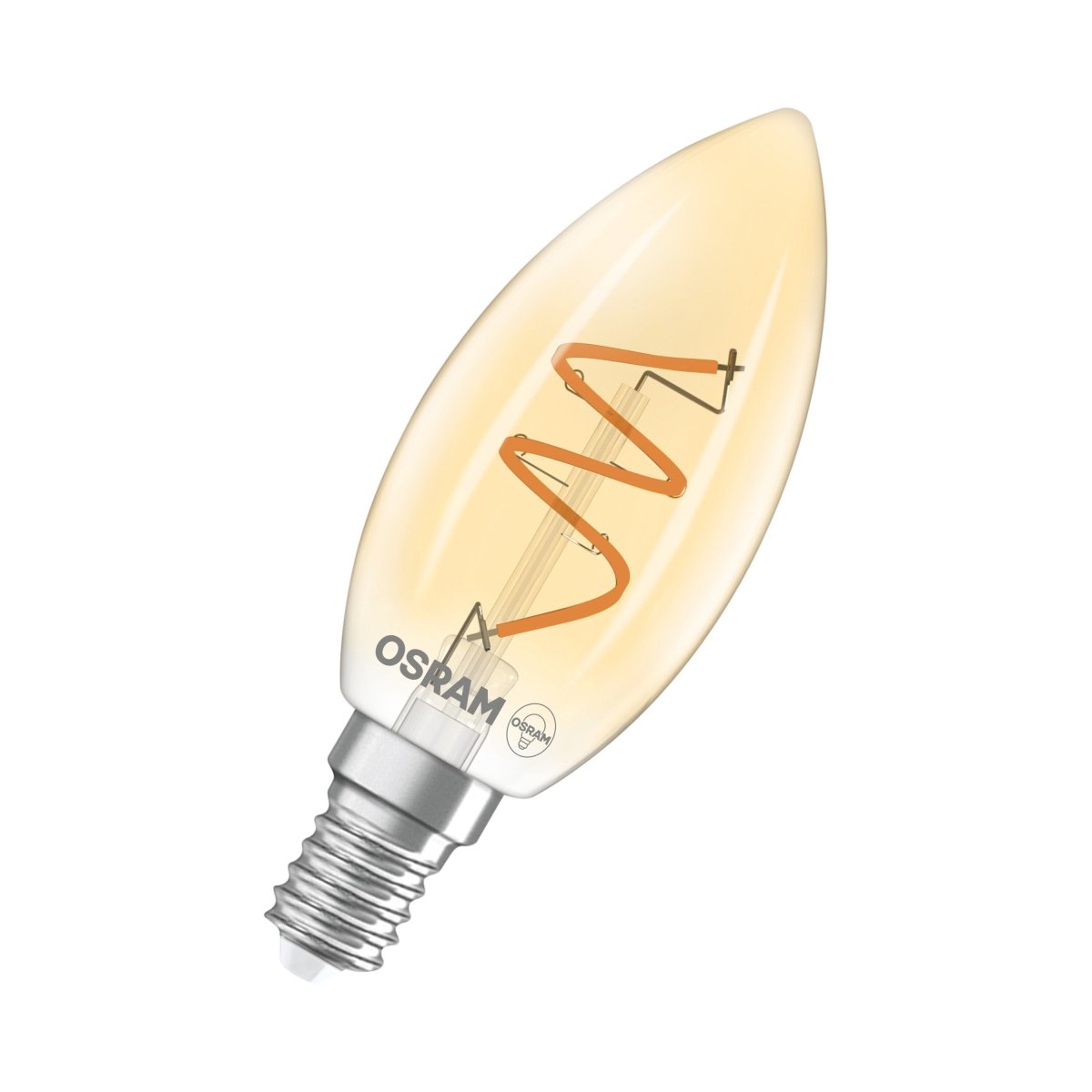 Żarówka LED OSRAM Vintage 1906 Classic B 28 Spiral Filament DIM 3.5W 922 Gold E14 - Poland LEDVANCE e - shop 4058075836723