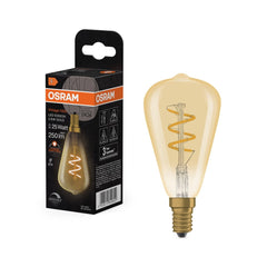 Żarówka LED OSRAM Vintage 1906 Edison Spiral Filament DIM 2.8W 822 Gold E14 - Poland LEDVANCE e - shop 4058075849600