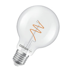 Żarówka LED OSRAM Vintage 1906 Globe 80 40 Spiral Filament DIM 4.6W 927 Clear E27 - Poland LEDVANCE e - shop 4058075836785