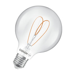 Żarówka LED OSRAM Vintage 1906 Globe 95 60 Heart Filament DIM 7.2W 927 Clear E27 - Poland LEDVANCE e - shop 4058075836907