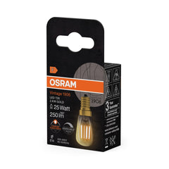 Żarówka LED OSRAM Vintage 1906 T26 25 Filament DIM 2.8W 822 Gold E14 - Poland LEDVANCE e - shop 4058075849648