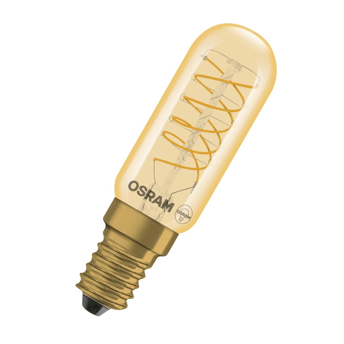 Żarówka LED OSRAM Vintage 1906 T26 36 Spiral Filament DIM 4.8W 822 Gold E14 - Poland LEDVANCE e - shop 4058075849686