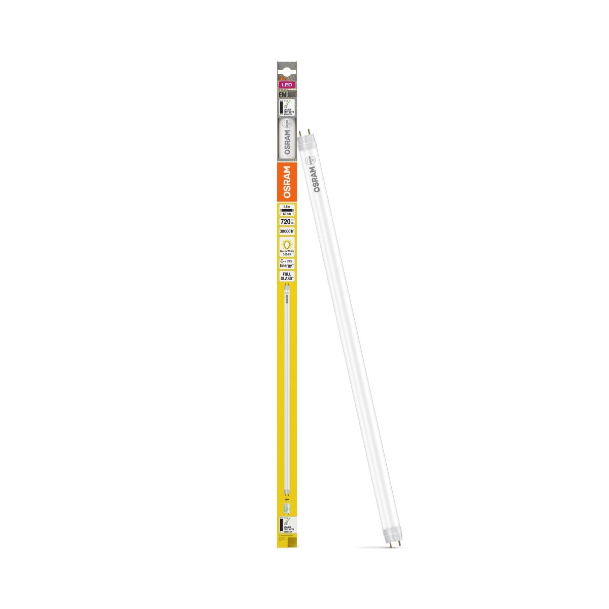 Żarówka LED OSRAMTUBE T8 18 EM 600 mm 6.6W 830 - Poland LEDVANCE e-shop 4099854038266