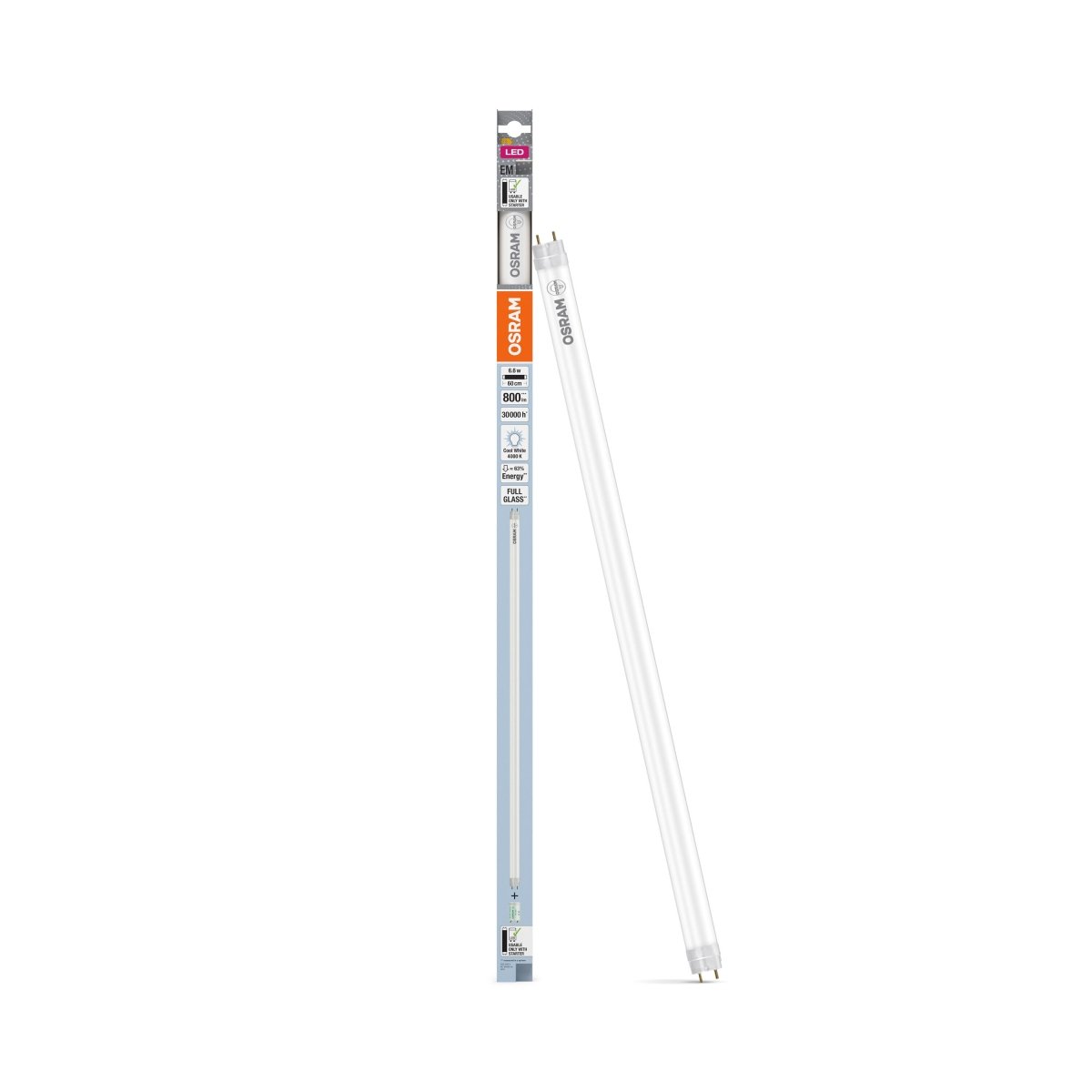 Żarówka LED OSRAMTUBE T8 18 EM 600 mm 6.6W 840 - Poland LEDVANCE e-shop 4099854038280