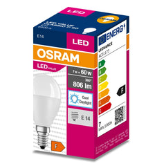 Żarówka LED P45 Kulka E14 6.5W = 60W 806lm 6500K Zimna 150° VALUE CLASSIC - Poland LEDVANCE e - shop 4058075311947