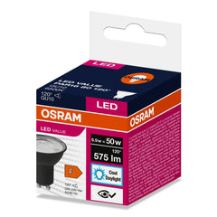 Żarówka LED PAR16 Reflektor GU10 6.9W = 80W 575lm 6500K Zimna 120° VALUE Osram - Poland LEDVANCE e - shop 4058075766662