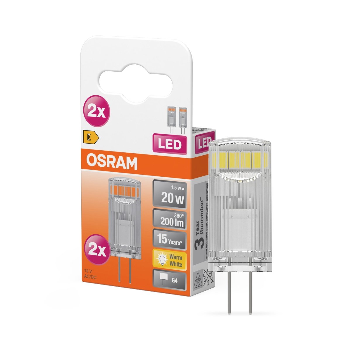 Żarówka LED PIN G4 12V 1,8W, 1 szt. - Poland LEDVANCE e-shop 4058075449800