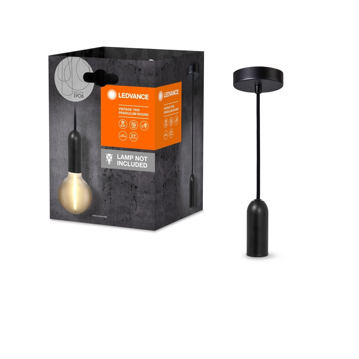 Zwieszakowa Oprawa LED Wewnętrzna E27 Elegancka Vintage - Poland LEDVANCE e-shop 4099854092589