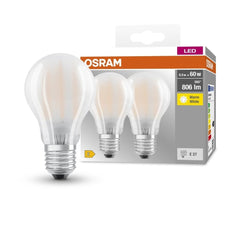2 szt. Matowa lampa LED E27 6,5 W CLASSIC ciepłobiała - eshop LEDVANCE 4052899972100