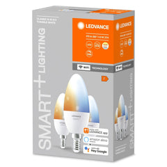 3 szt. inteligentna lampa WiFi LED E14 5W, świeczka, regulowana biel - eshop LEDVANCE 4058075485914