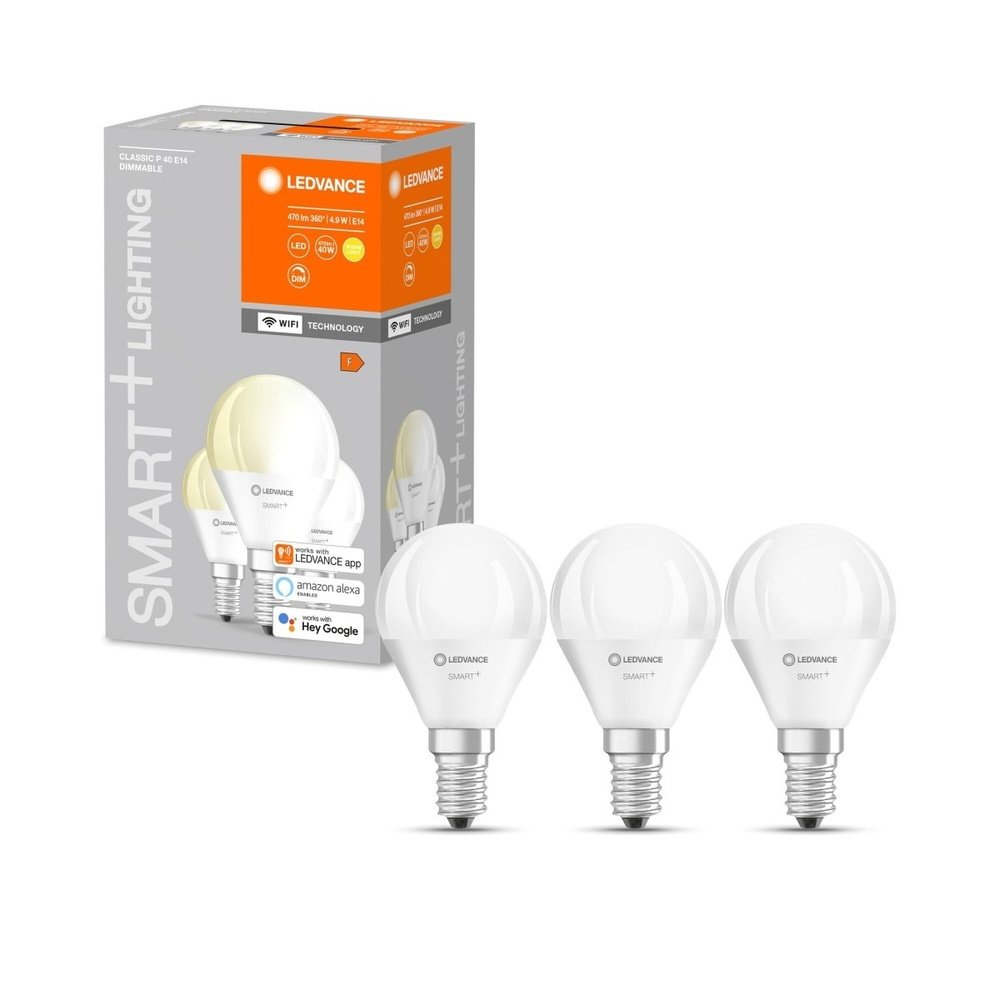 3 szt. inteligentna ściemnialna lampa WiFi LED mini świeczka E14 5W 2.700 K - eshop LEDVANCE 4058075485952