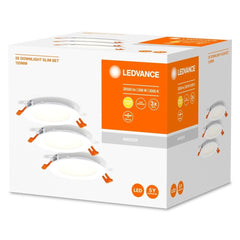 3 szt. Możliwość ściemniana lampy sufitowe LED DOWNLIGHT 120 białe, ciepłobiała - eshop LEDVANCE 4058075629400