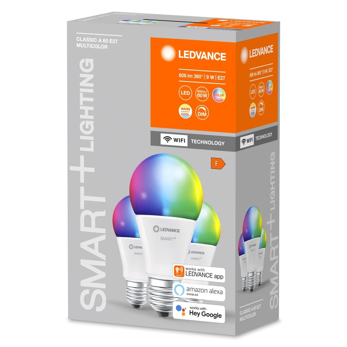3x Lampa LED WiFi E27 9W CLASSIC RGBW - eshop LEDVANCE 4058075485754