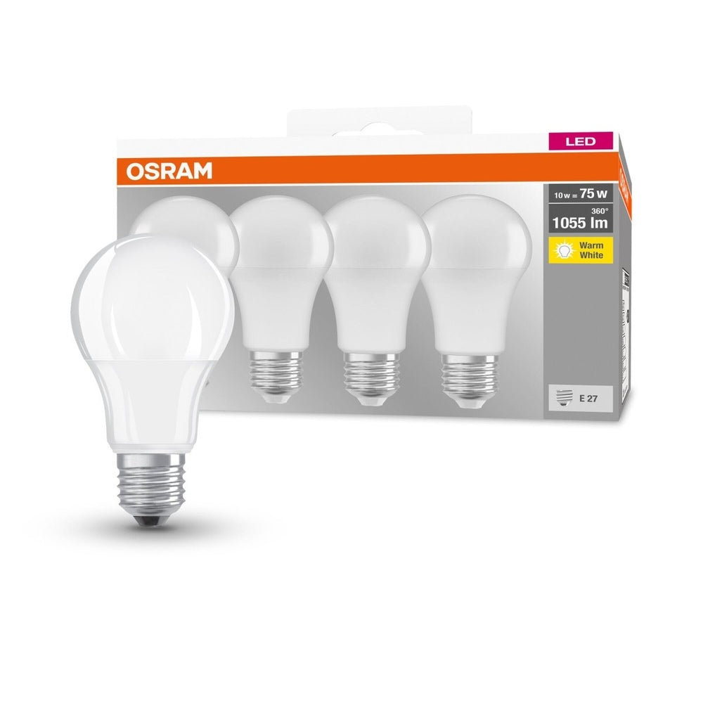 4 szt. matowa lampa LED E27 10 W BASE CLASSIC ciepłobiała - eshop LEDVANCE 4058075184992