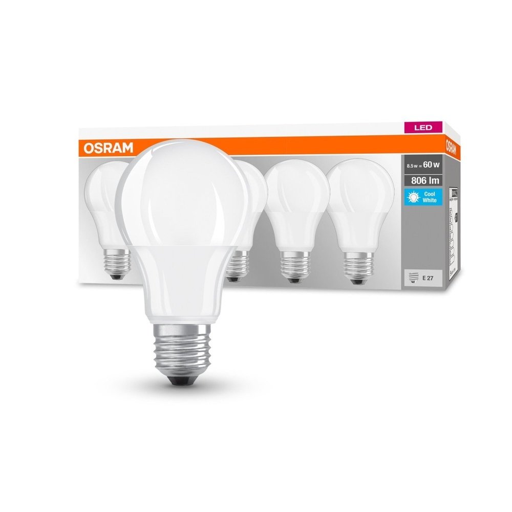 5 szt. matowa lampa LED E27 8,5 W BASE CLASSIC zimnobiała - eshop LEDVANCE 4058075152632