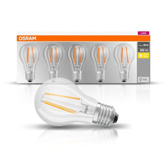 5 szt. Przezroczysta lampa LED E27 6,5W CLASSIC ciepłobiała - eshop LEDVANCE 4058075090569