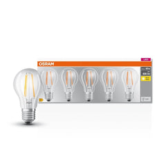 5 szt. Przezroczysta lampa LED E27 6,5W CLASSIC ciepłobiała - eshop LEDVANCE 4058075090569