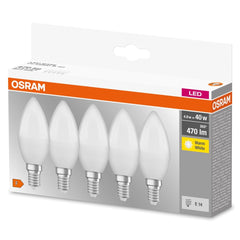 5 szt. wysokiej jakości lampa LED E14 4,9 W BASE CLASSIC ciepłobiała - eshop LEDVANCE 4058075184411