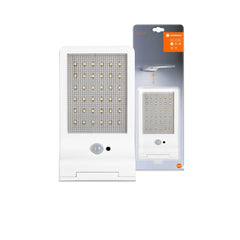 Biała lampa zewnętrzna LED solarna DOOR SOLAR IP44 z czujnikiem - eshop LEDVANCE 4058075267909