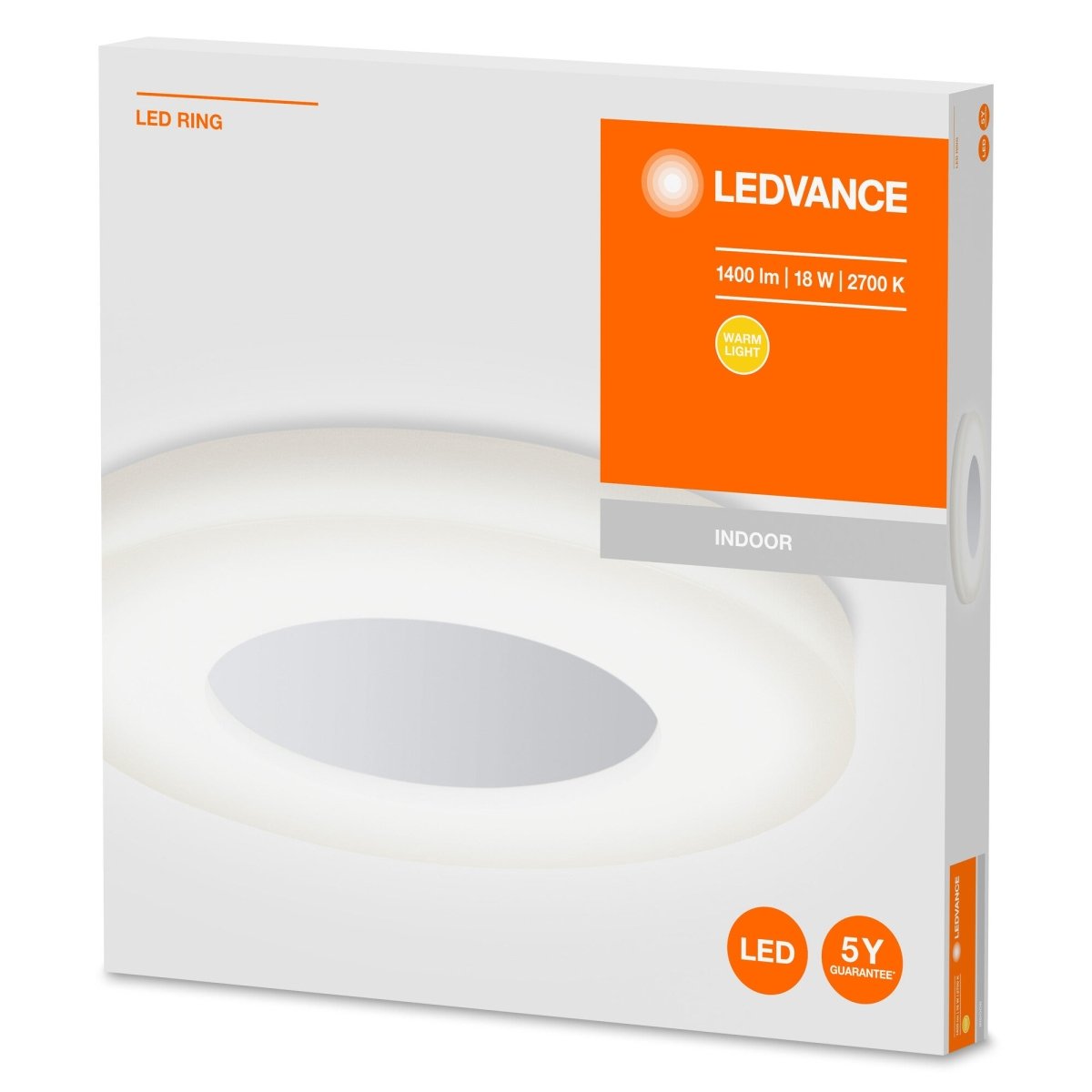 Elegancka lampa sufitowa LED 18 W LED RING ciepłobiała - eshop LEDVANCE 4058075228436