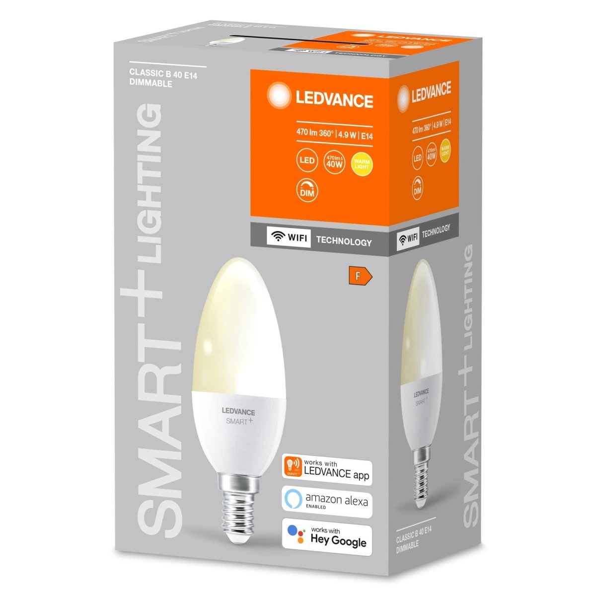 Inteligentna lampa LED WiFi E14 5W CANDLE ciepłobiała - eshop LEDVANCE 4058075485532