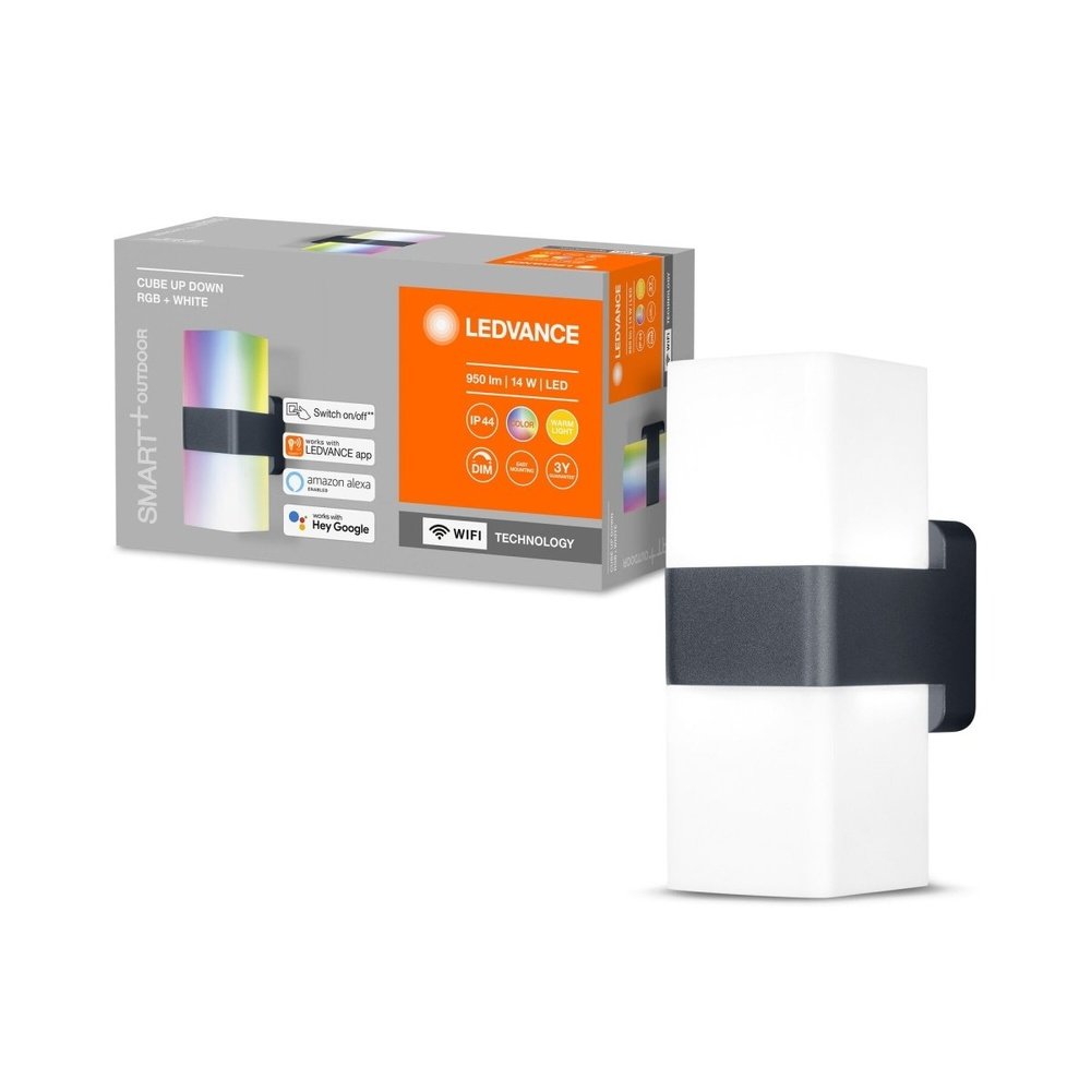 Inteligentna lampa ścienna WiFi LED RGBW CUBE UPDOWN - eshop LEDVANCE 4058075478077