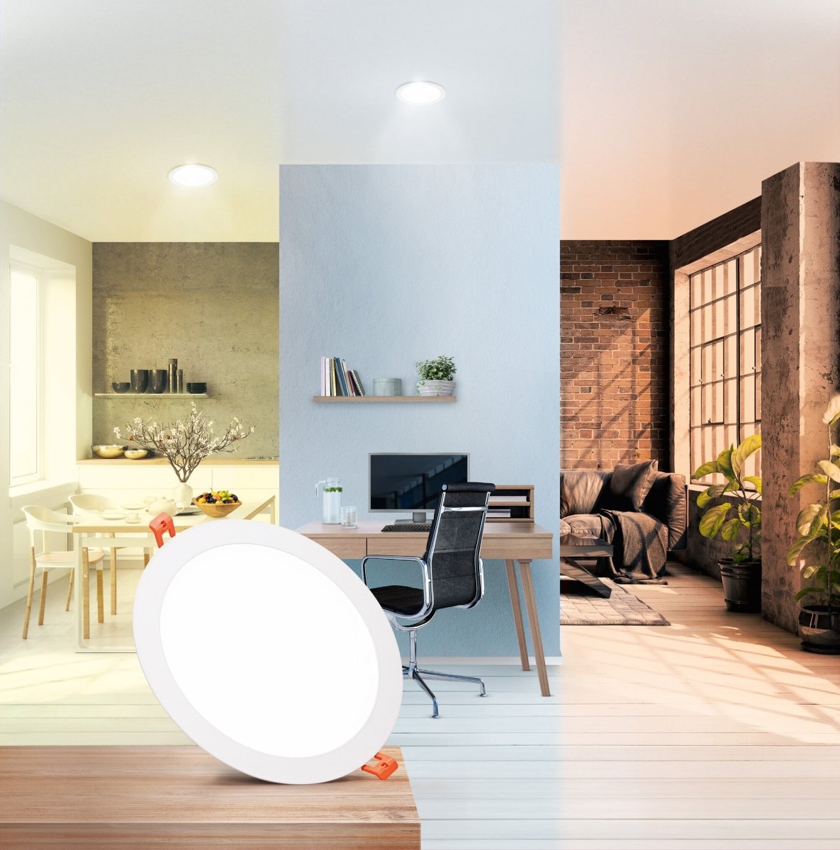 Inteligentna lampa sufitowa WiFi LED DOWNLIGHT 225mm, regulowana biel - eshop LEDVANCE 4058075575851