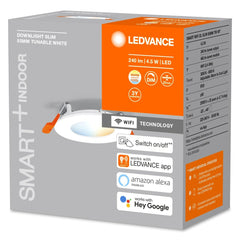 Inteligentna lampa sufitowa WiFi LED DOWNLIGHT 85mm, regulowana biel - eshop LEDVANCE 4058075573239