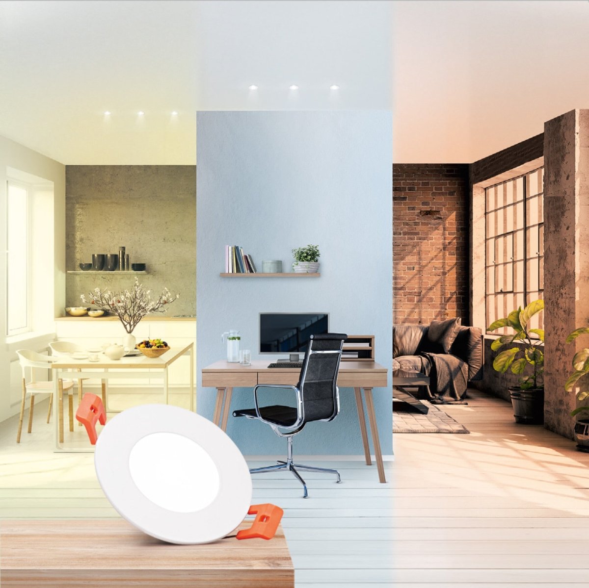 Inteligentna lampa sufitowa WiFi LED downlight wysokiej jakości DOWNLIGHT 85 - eshop LEDVANCE 4058075627000