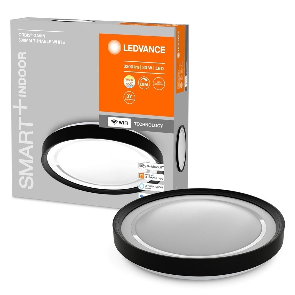 Inteligentna lampa sufitowa WiFi LED GAVIN regulowana biel - eshop LEDVANCE 4058075573512