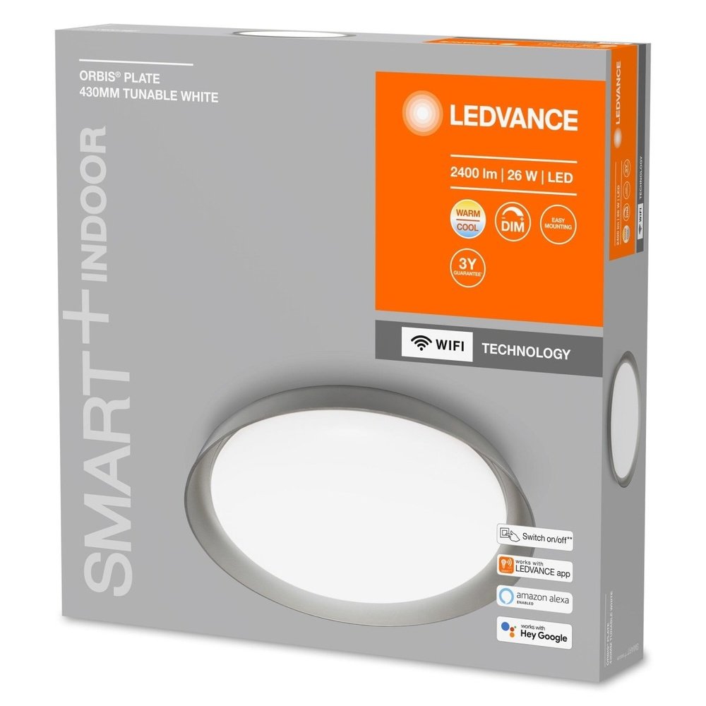 Inteligentna lampa sufitowa WiFi LED PLATE regulowana biel - eshop LEDVANCE 4058075486461