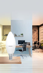 Inteligentna lampa WiFi LED CLASSIC E14 4.9W, regulowana biel - eshop LEDVANCE 4058075575813