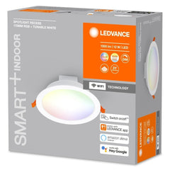 Inteligentna ściemnialna lampa sufitowa downlight WiFi LED SPOT 170 110° - eshop LEDVANCE 4058075573376