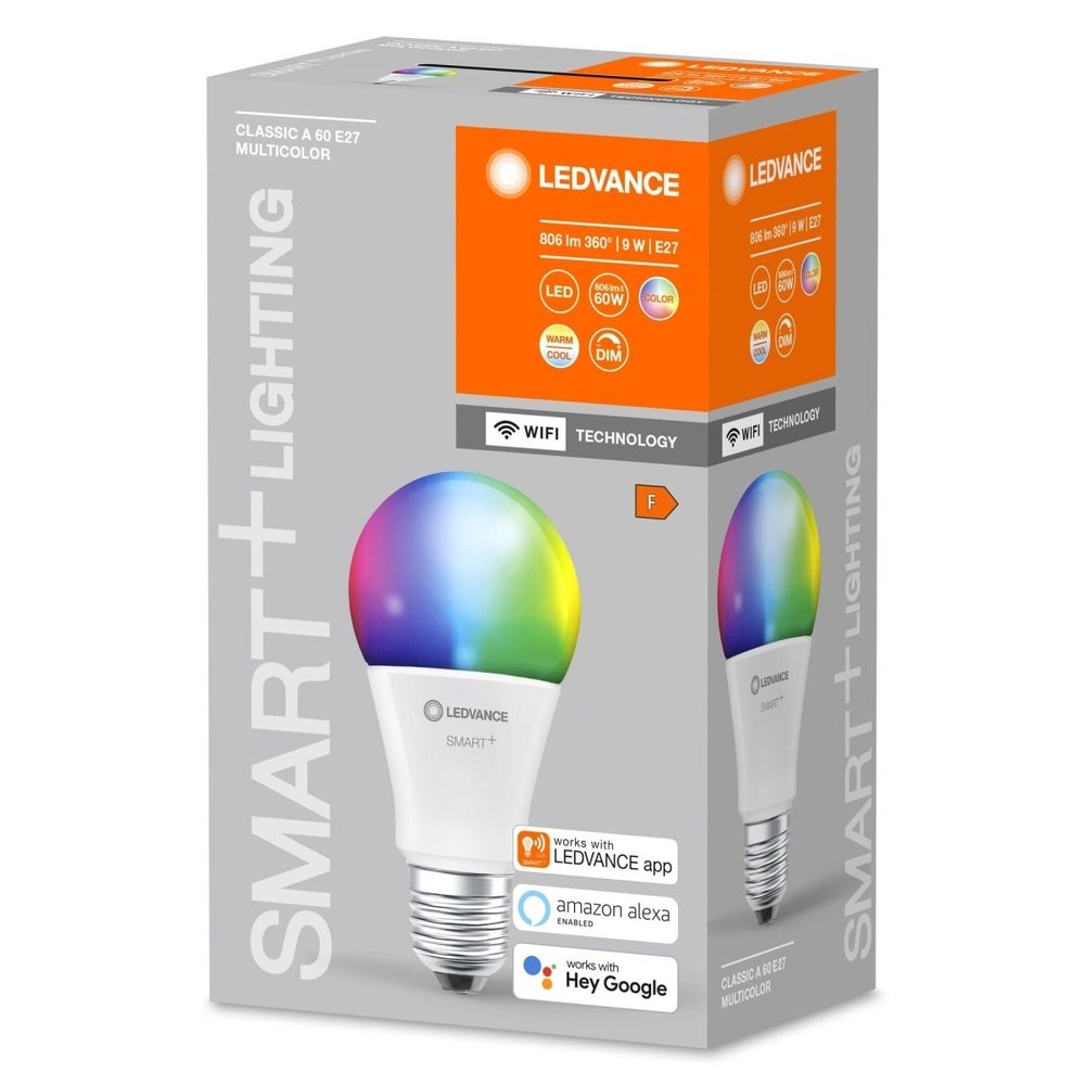 Inteligentna ściemnialna lampa WiFi LED RGBW E27 9W - eshop LEDVANCE 4058075485396
