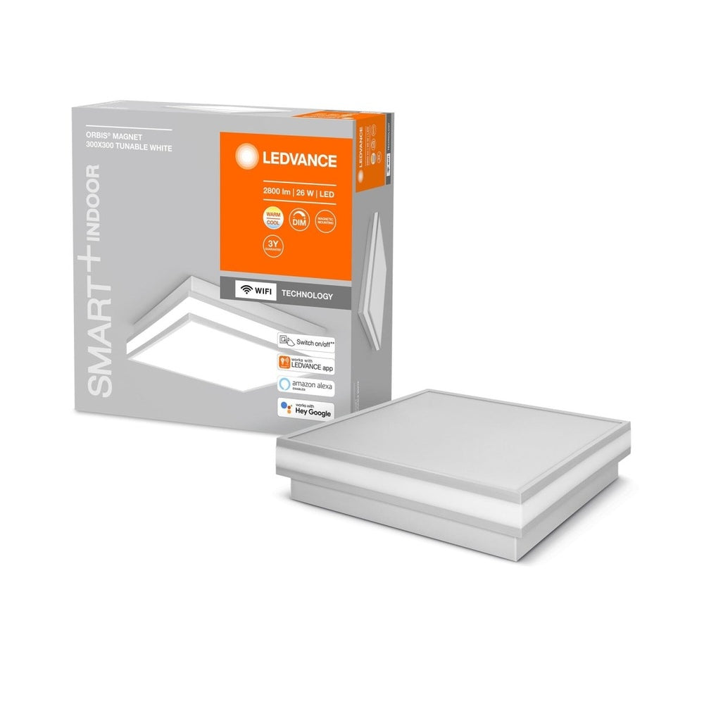 Inteligentna szara lampa WiFi LED ORBIS 300x300 regulowana biel - eshop LEDVANCE 4058075572799