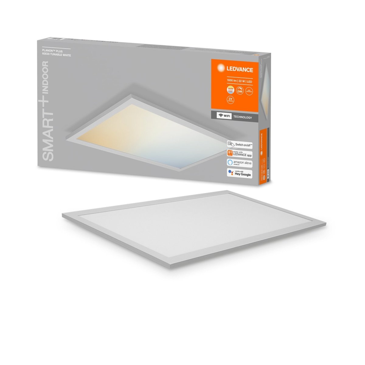 Inteligentny ściemnialny panel WiFi LED PLANON 600x300 - eshop LEDVANCE 4058075525368
