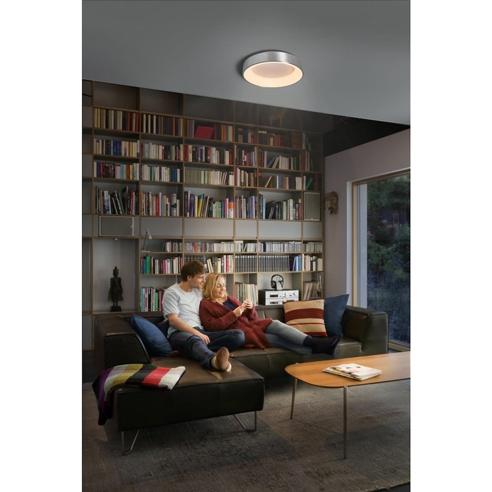Lampa wewnętrzna sufitowa LED WiFi 18,5W, inteligentna, Sun@Home Circular Silver, regulowana biel. - eshop Ledvance PL 4058075762787