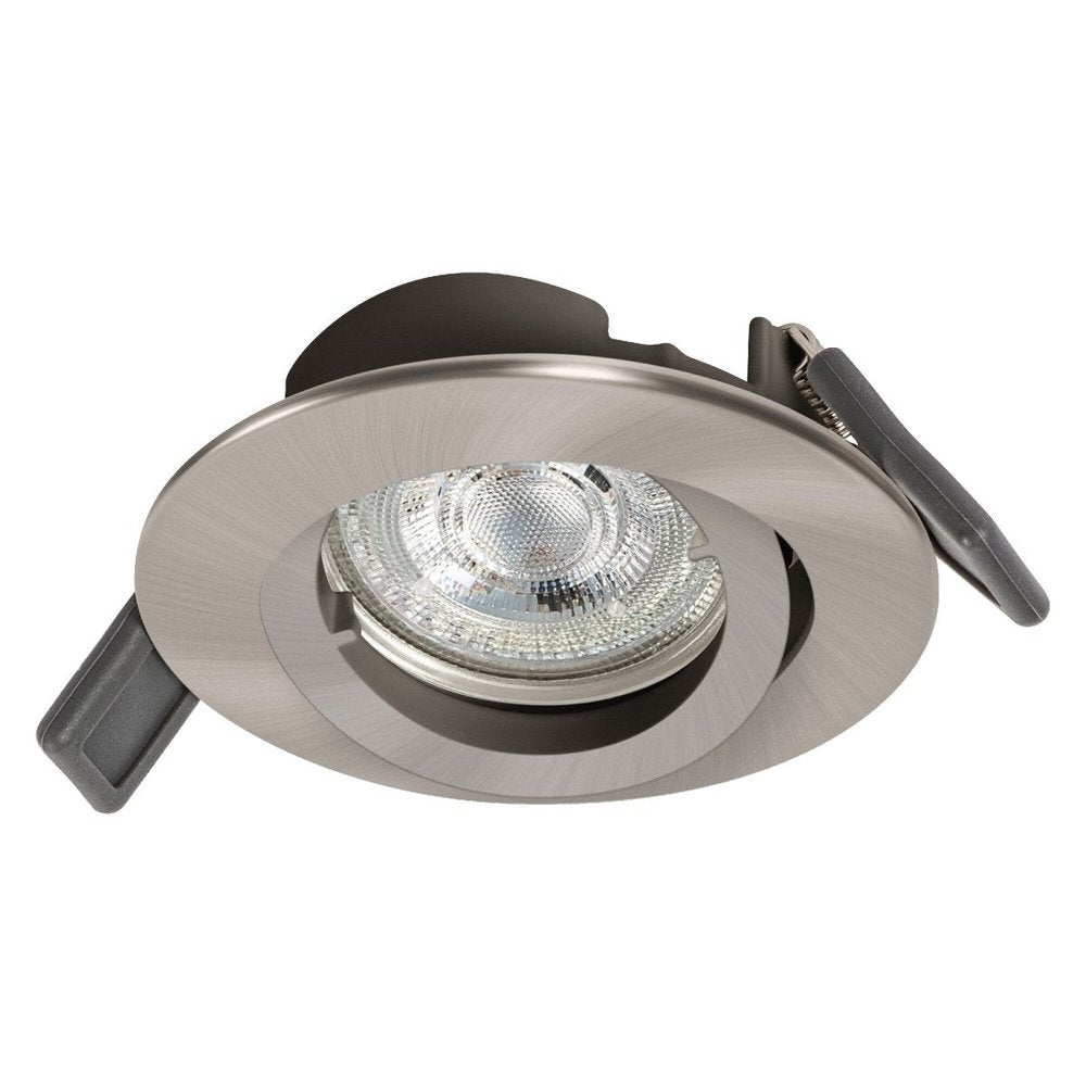 Sufitowa lampa punktowa LED srebrna GU10 4.3W ECESS ADJ ciepłobiała - eshop LEDVANCE 4058075573017
