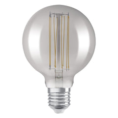 Żarówka LED E27 11W Vintage 1906 LED CLASSIC SLIM FILAMENT Globe 42 SMOKE, ściemanialna, barwa ciepła. - eshop Ledvance PL 4058075761353