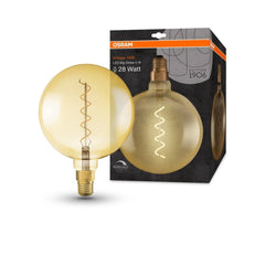 Żarówka LED E27 4W Vintage 1906 LED CLASSIC Gold Globe 28 GOLD ściemnialna, barwa ciepła. - eshop Ledvance PL 4058075269729